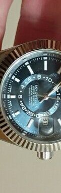 Men's Watch — Stainless Steel with Blue Dial